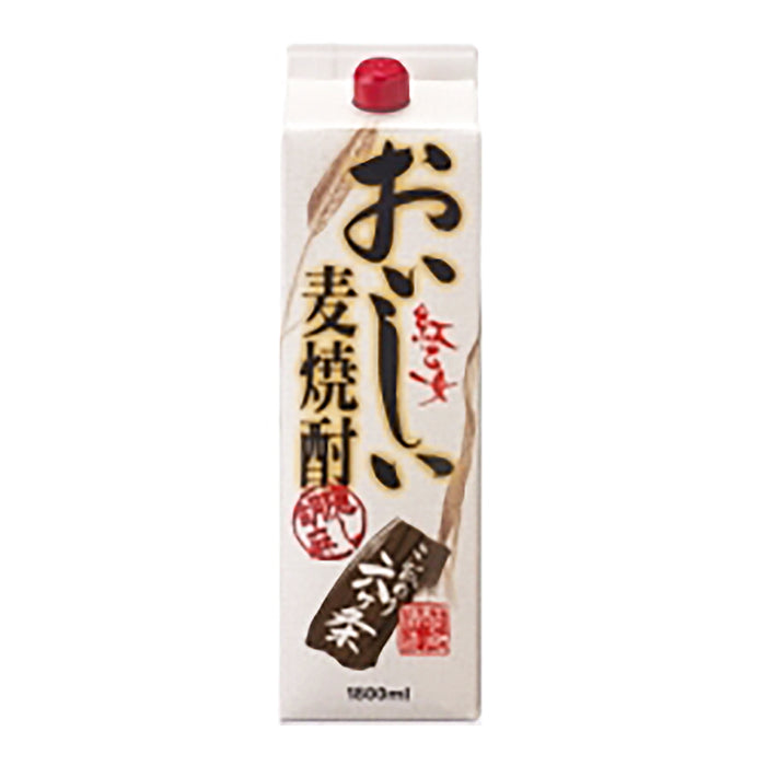 おいしい麦焼酎 隠し胡麻 25°パック – 紅乙女酒造