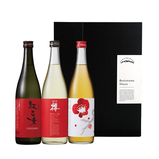 Beni Otome Sake Brewery Select Gift (720ml x 3 bottles set) *Box fee 400 yen + product fee