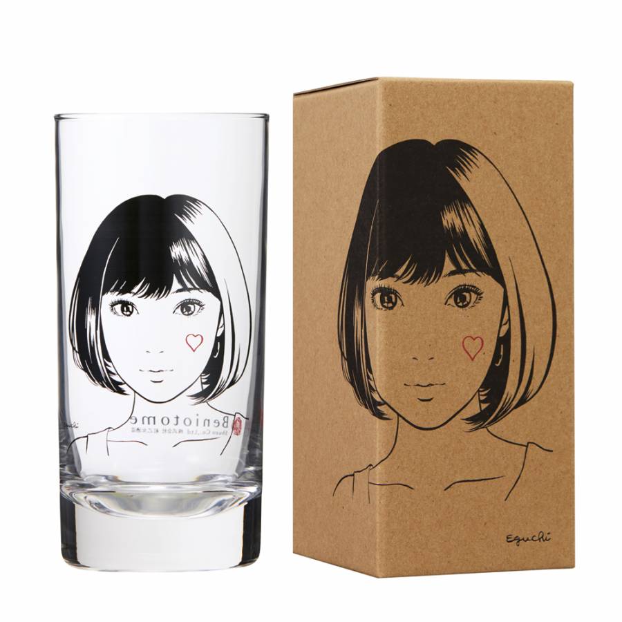 Hisashi Eguchi x Beni Otome Sake Brewery Collaboration Goods Beni Otome Glass that you can stare at
